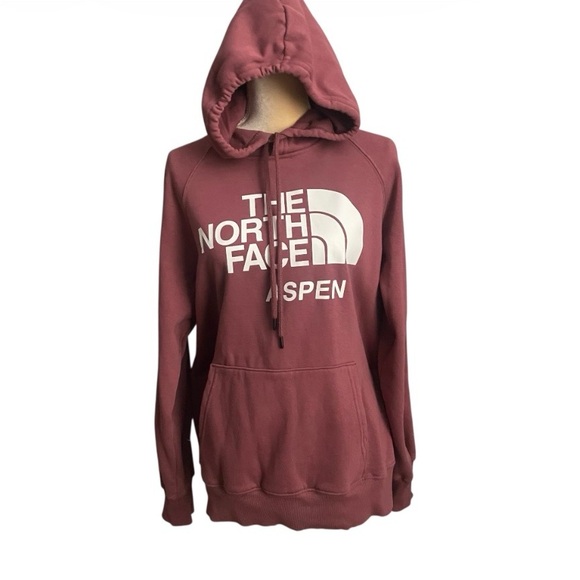 The North Face Aspen Hoodie Women’s Wine/Berry Pullover Sz L - Picture 3 of 8
